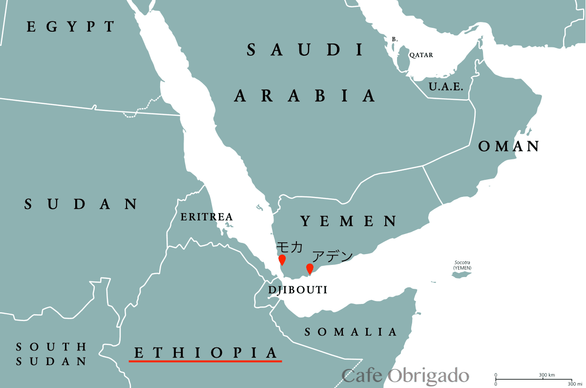 Map Aden and Mocha